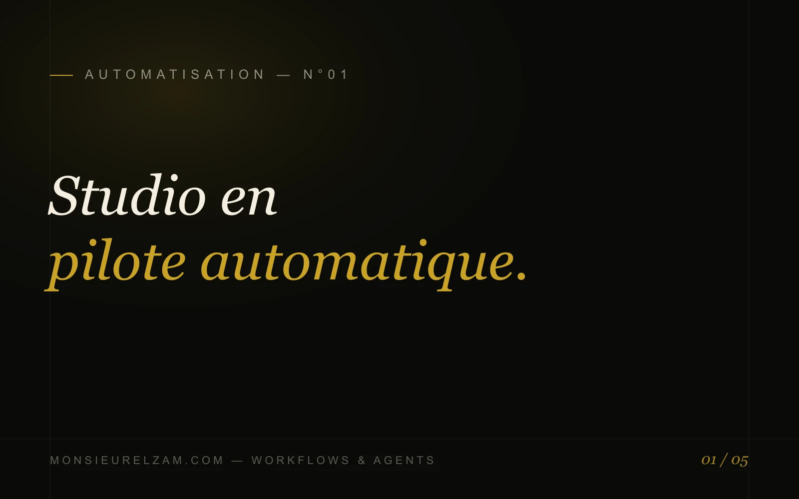 Studio en pilote automatique — CI/CD & sauvegardes